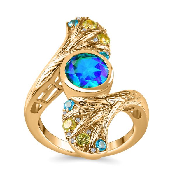GP Italian Garden Kollektion - Pfau Triplett Quarz und Multi-Edelstein-Ring - 2,73 ct. image number 4