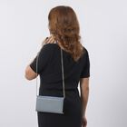 100% Echtleder Clutch mit RFID Schutz, Blau image number 9
