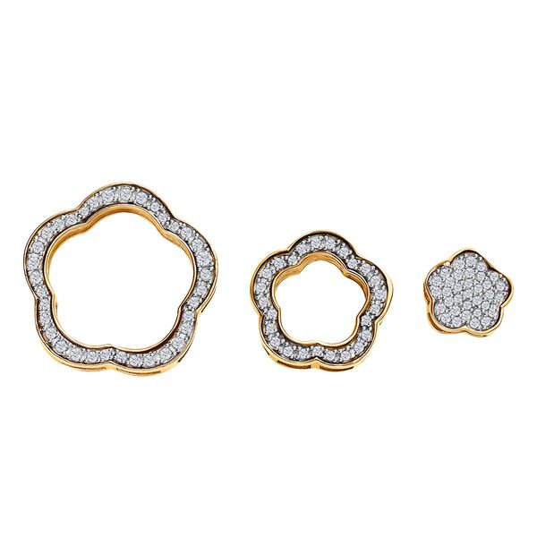 Weißer Diamant austauschbarer Anhänger mit Kette - 0,50 ct. image number 6