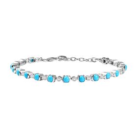 AA Sleeping Beauty Türkis und Zirkon Armband