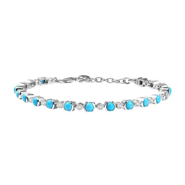 AA Sleeping Beauty Türkis und Zirkon Armband image number 0