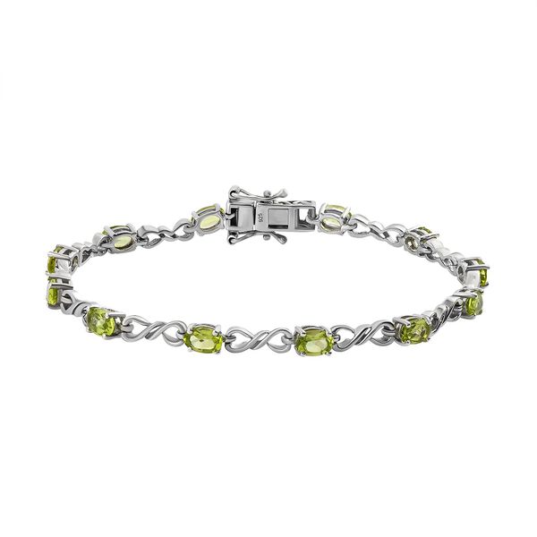 Peridot Armband in Silber 5,34 ct. image number 0