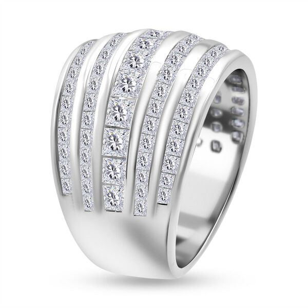 Lustro Stella Wei&szlig;er Zirkonia Ring 925 Silber rhodiniert (Gr&ouml;&szlig;e 17.00) image number 4