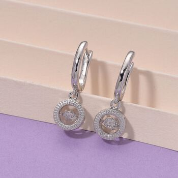 RADIANTA GRA zertifiziert Moissanit (D-VVS) Ohrringe 925 Silber rhodiniert ca. 0.48 ct