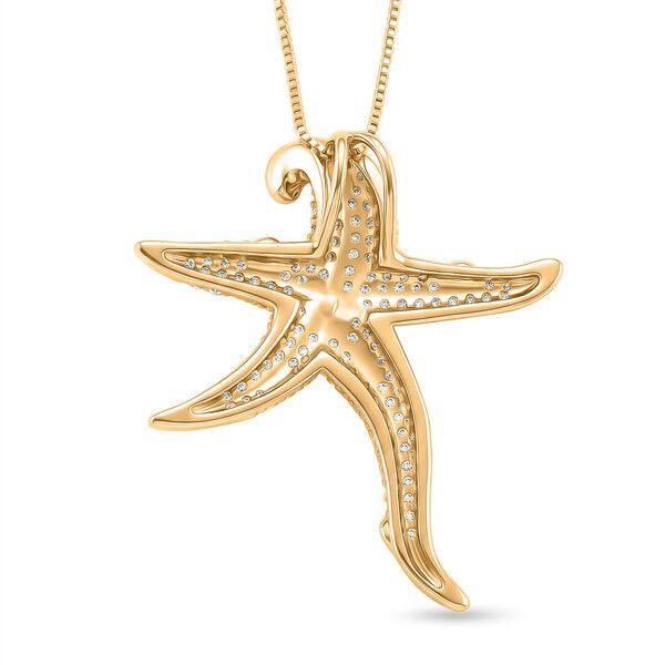 Wei&szlig;er Zirkonia, Wei&szlig;e Muschelkernperle Halskette ca. 52 cm Nickelfreies Messing image number 4