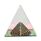 3er Set - Ägyptischer Kristallglass Pyramid in 3D, Regenbogen image number 4