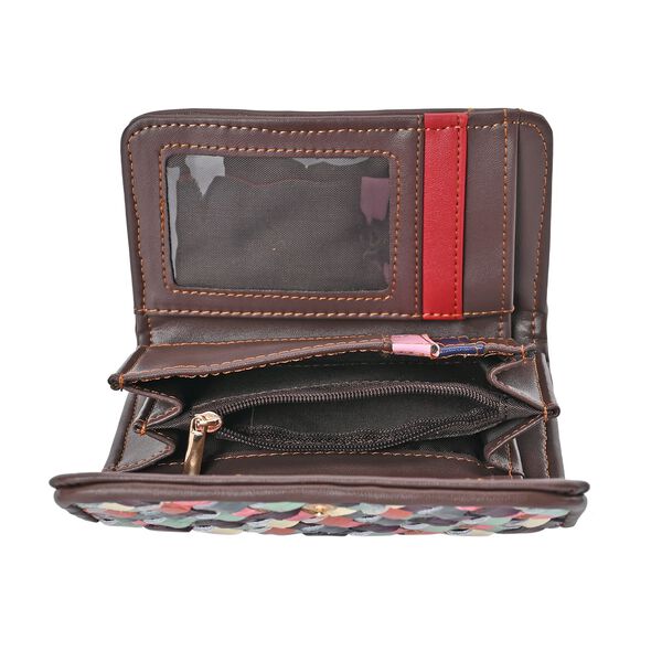 Chaos by Elsie - Echtleder Patchwork Geldbörse, Patchwork image number 6