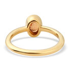 Orange Saphir Ring, 925 Silber vergoldet (Größe 16.00) ca. 0,62 ct image number 5