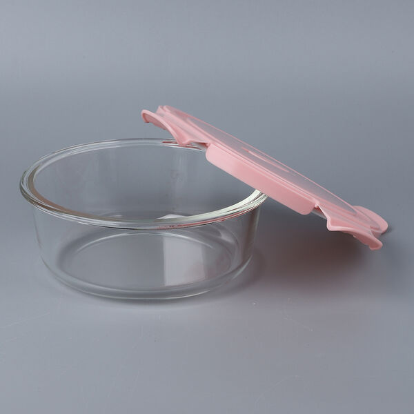 3er-Set Runde Glas Aufbewahrungsbox image number 3