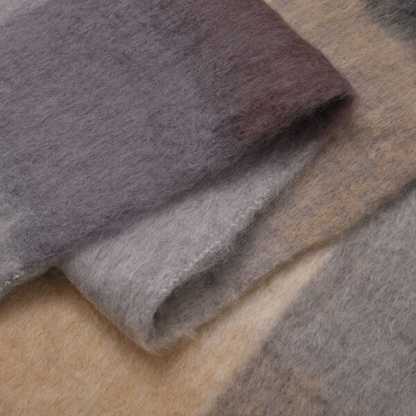 Weicher Karo-Schal, 40x225cm, braun image number 7