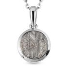 Meteorit-Anhänger mit Kette, 925 Silber platiniert ca. 7.27 ct
