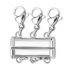 Evertrue - Stufenschloss mit drei Reihen, reiner Edelstahl, ca. 6,40g