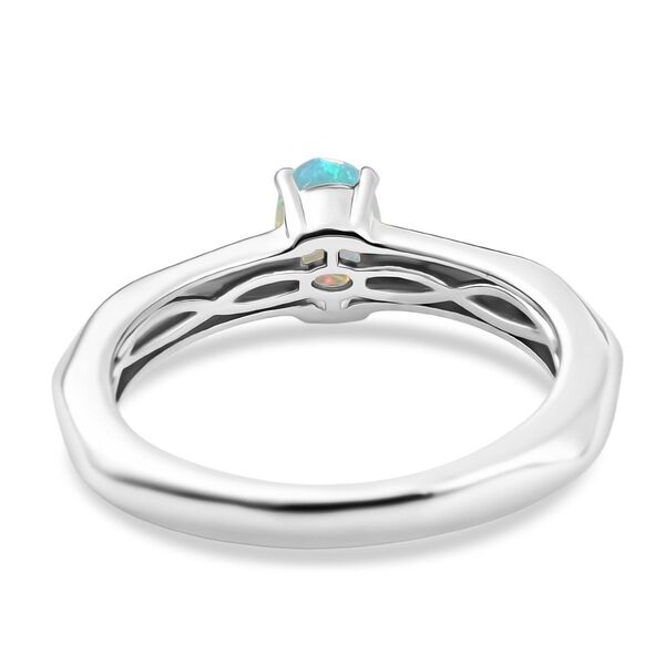 D'Joy natürlicher, äthiopischer Welo Opal Ring, 925 Silber rhodiniert - 0,30 ct. image number 6