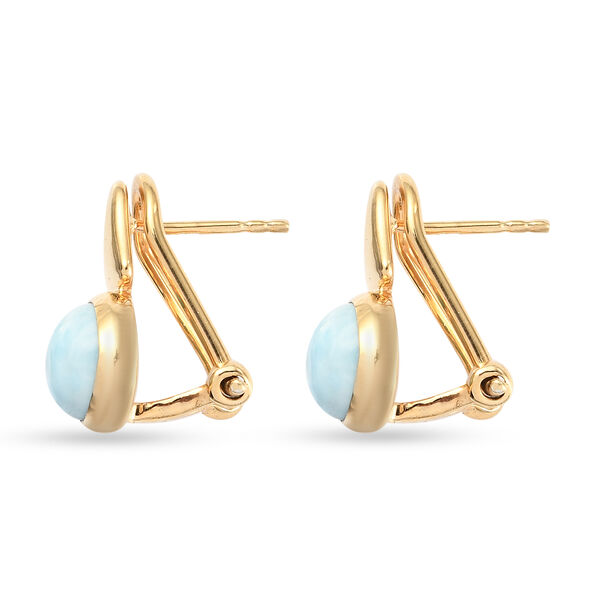 Larimar Ohrh&auml;nger 925 Silber vergoldet ca. 4,38 ct&nbsp; image number 4