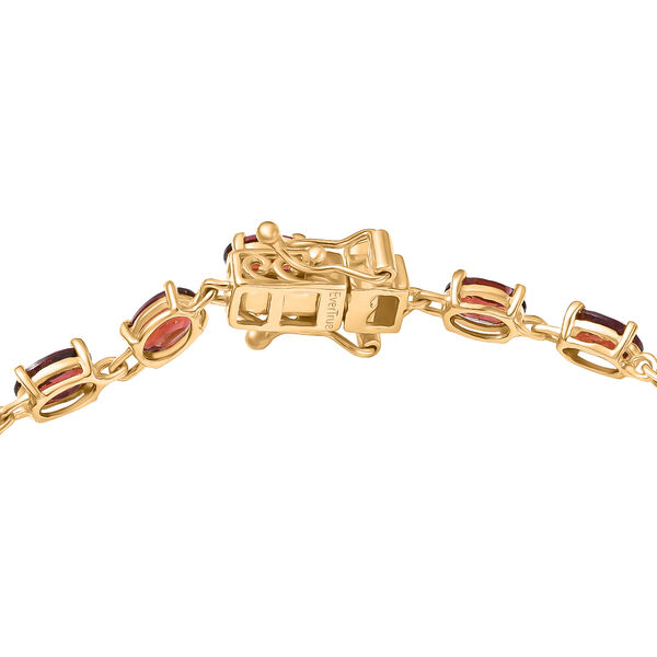 EVER TRUE Roter Granat Armband ca. 19 cm Nickelfreies Messing ca. 11.49 ct image number 3