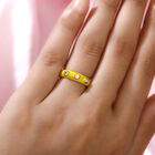 Diamant Ring 925 Silber vergoldet  ca. 0,10 ct image number 2