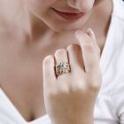 Mehrfarbig Saphir Ringe 925 Silber Gelbgold Vermeil (Größe 21.00) ca. 2,87 ct image number 2