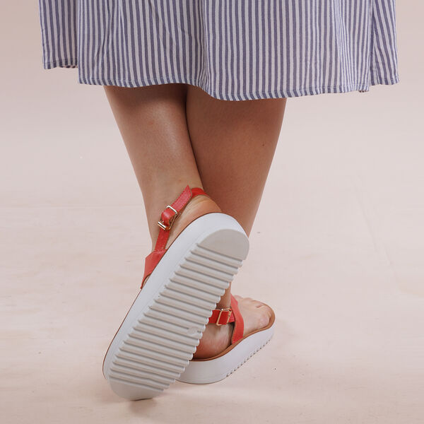 LA MAREY - Damen Sandalen, Gr&ouml;&szlig;e 36, Orange image number 3