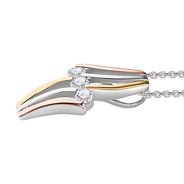 EF Moissanit Anhänger mit 20cm Kette - 0,72 ct. image number 4