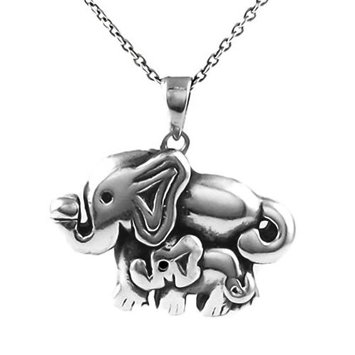 Elefant-Anhänger mit Kette, 925 Silber ca. 2,40g image number 0