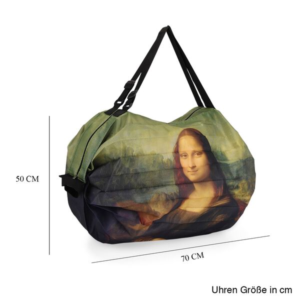 Shopper Tasche mit Mona-Lisa Leonardo Design, 40x30x12cm, Leonardo image number 11