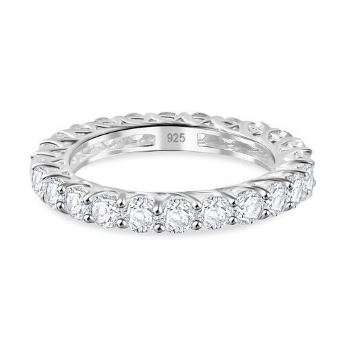 Weißer Zirkon Ring 925 Silber (Größe 17.00) ca. 4,83 ct image number 0