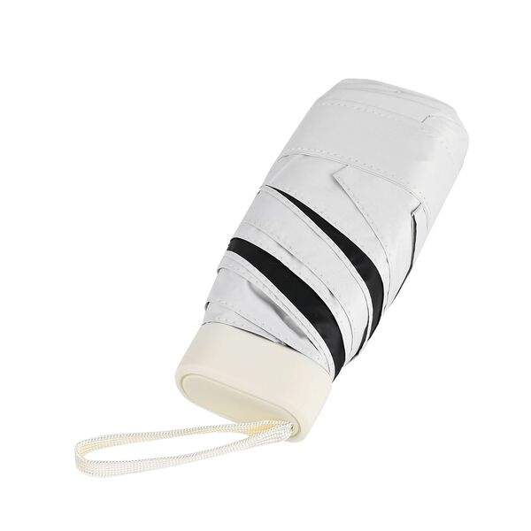Sturmfester Pocketschirm mit Etui und UV-Schutz &ndash; Beige image number 5