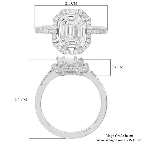 RHAPSODY - Diamant-Ring, IGI zertifiziert VS E-F, 950 Platin  ca. 1,00 ct image number 6