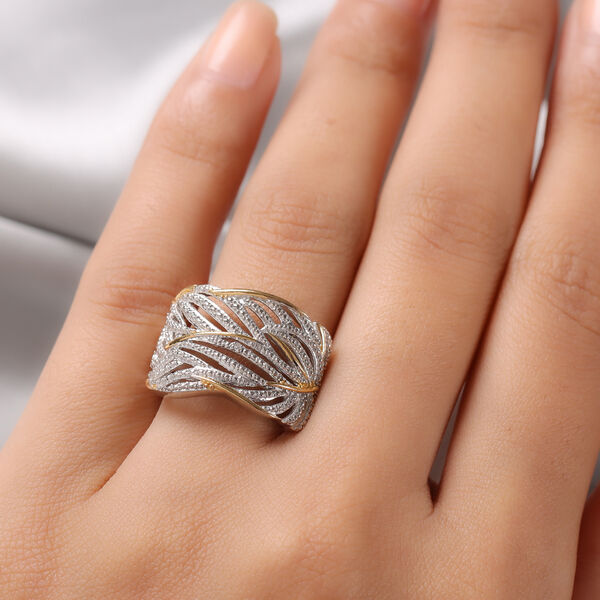 Diamant Ring 925 Silber Platin-&Uuml;berzug image number 3