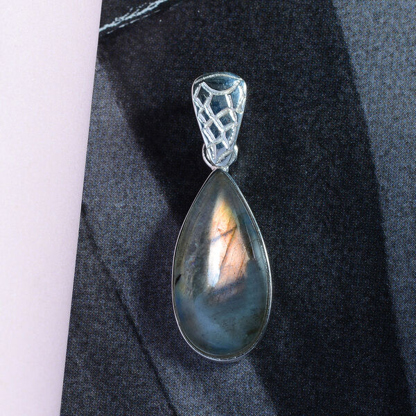 Labradorit-Anhänger, 925 Silber ca. 7,83 ct image number 2