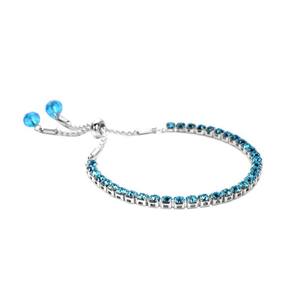 Blaue Kristall-Halskette mit Armband - 14,50 ct. image number 5