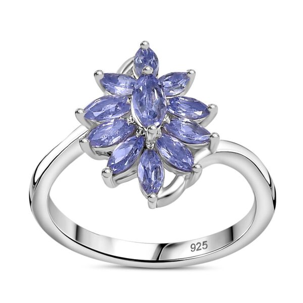 Floraler Tansanit-Ring - 0,86 ct. image number 4