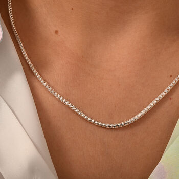 Italienische Franco-Kette 50 cm in 925 Silber