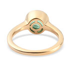 Pfau Triplett Quarz Solitär Ring 925 Silber vergoldet  ca. 1,34 ct image number 5