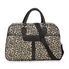 Stilvolle Leoparden-Print Reisetasche, Maße 50x19x33 cm, Braun