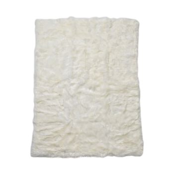 Luxury Edition: Kunstfell Teppich, 160x230cm, Wei&szlig;