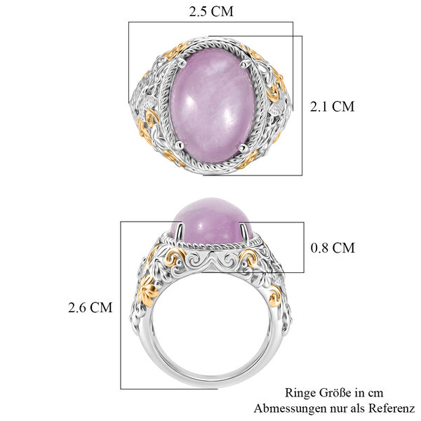 EverTrue Kunzit zweigarbiger Ring - 11,40 ct. image number 7