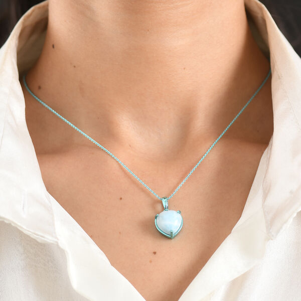 D'Joy Larimar Schmuckset ca. 50 cm 925 Silber Ion Blau Beschichtung ca. 6,96 ct. image number 2
