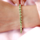 Peridot und Zirkon-Armband in Silber, 14,39 ct. image number 2