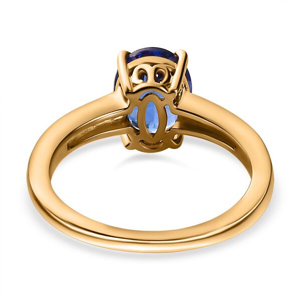 AAA Tansanit und Diamant Ring in 585 Gold -1,94 ct. image number 6