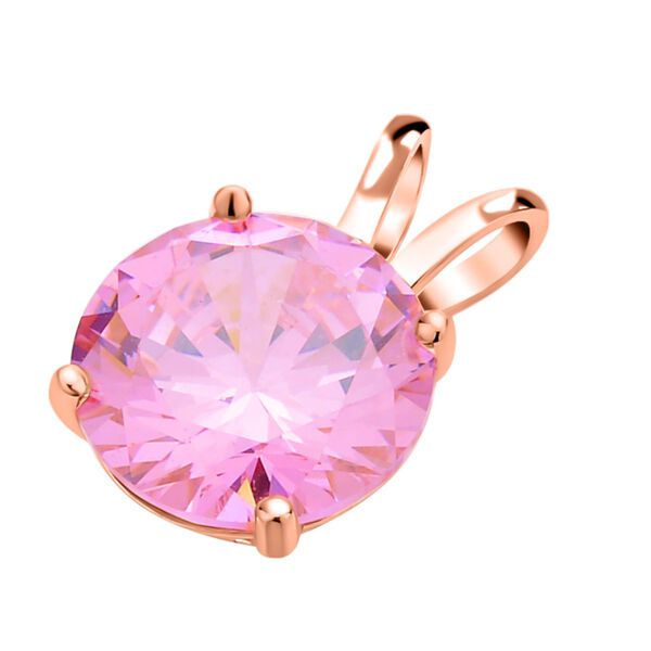 Rosa Zirkonia Anh&auml;nger, 925 Silber ros&eacute;vergoldet ca. 5,00 ct image number 4