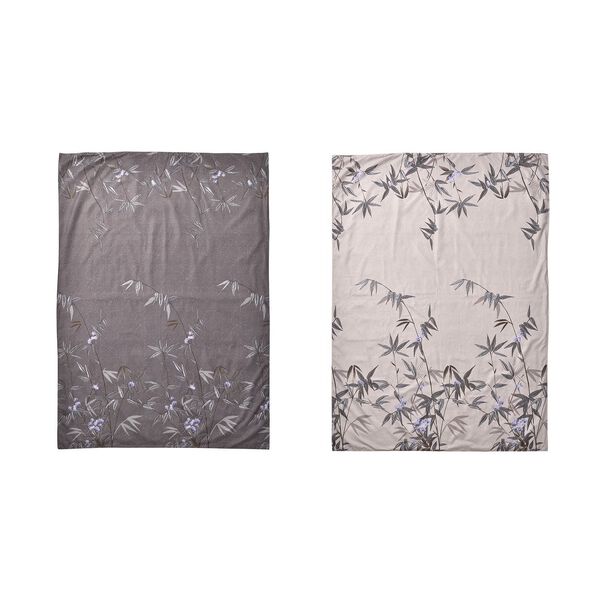 6-teiliges Set: antibakterielle, antiallergische Mikrofaser-Bettwäsche, Beige-Grau image number 6