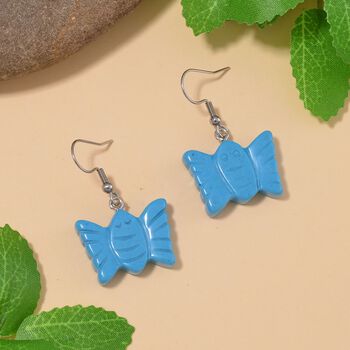 Blaue Howlit-Ohrringe - 50 ct.