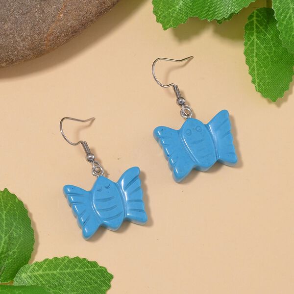 Blaue Howlit-Ohrringe - 50 ct. image number 2