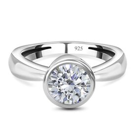 Moissanit Ring - 1,14 ct.