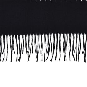 Bestickter Schal mit Paisley und Floralem Stickerei, 70 x 180 cm, Schwarz