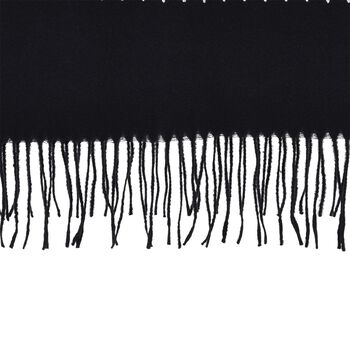 Bestickter Schal mit Paisley und Floralem Stickerei, 70 x 180 cm, Schwarz