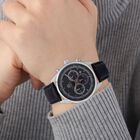 William Hunt - Echtleder-Armbanduhr im Hollywood-Glamour-Stil, 5ATM Wasserdicht, Japanisches Uhrwerk, schwarz image number 2