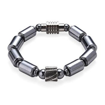 Terahertz Armband ca. 19 cm Reiner Edelstahl ca. 130,00 ct.