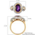 Afrikanischer Amethyst und Zirkon-Ring - 2,24 ct. image number 6